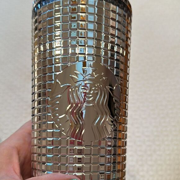 Starbucks 2023  Venti Tumbler - MIRRORBALL SILVER 24 oz - Picture 5 of 5